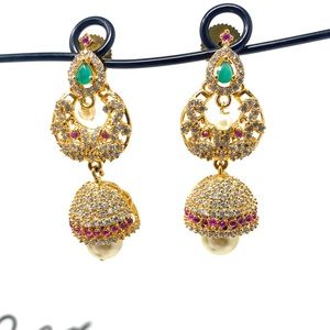 Indian multi stoned earrings